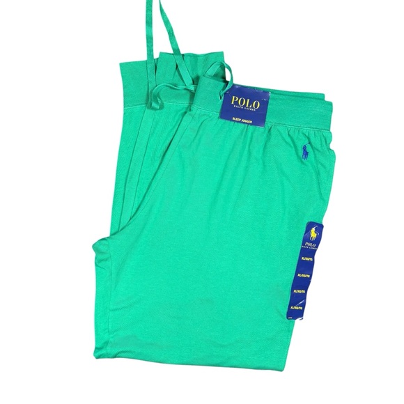 Polo Ralph Lauren Sleep Jogger Green Logo Lounge Pants XL NWT - Picture 4 of 9